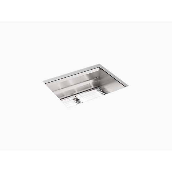 Prolific 23x17-3/4x10-7/8 Undermnt Sgl-Bwl Kitchen Sink W/ Acssrs